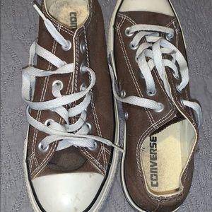 Brown Converse Lowtops